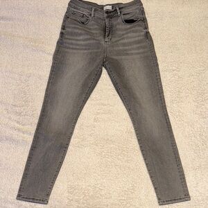 👖 EUC Women’s LOFT Gray Skinny Jeans – Size 12